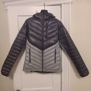 Outdoor Research Men's 800 fill Down Illuminate Hoody - M Blue/Grey